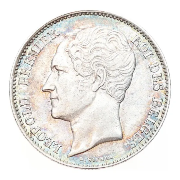 2½ frank België 1850, voorzijde