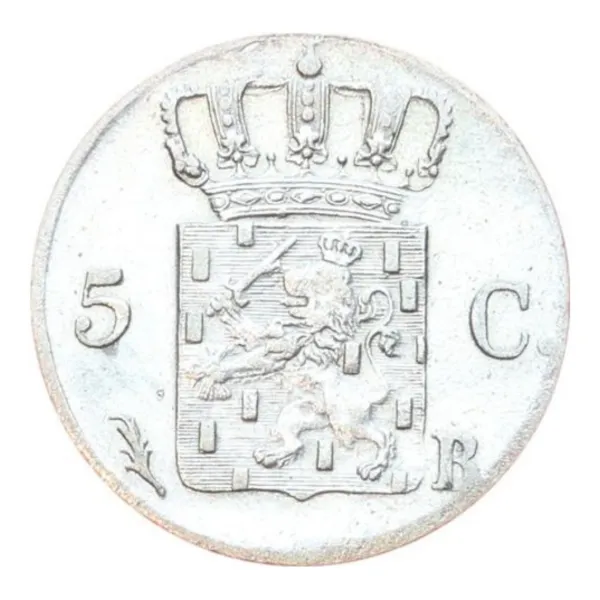 5 cent Nederland 1825, keerzijde