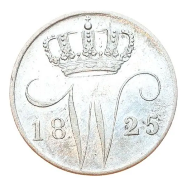 5 cent Nederland 1825, voorzijde