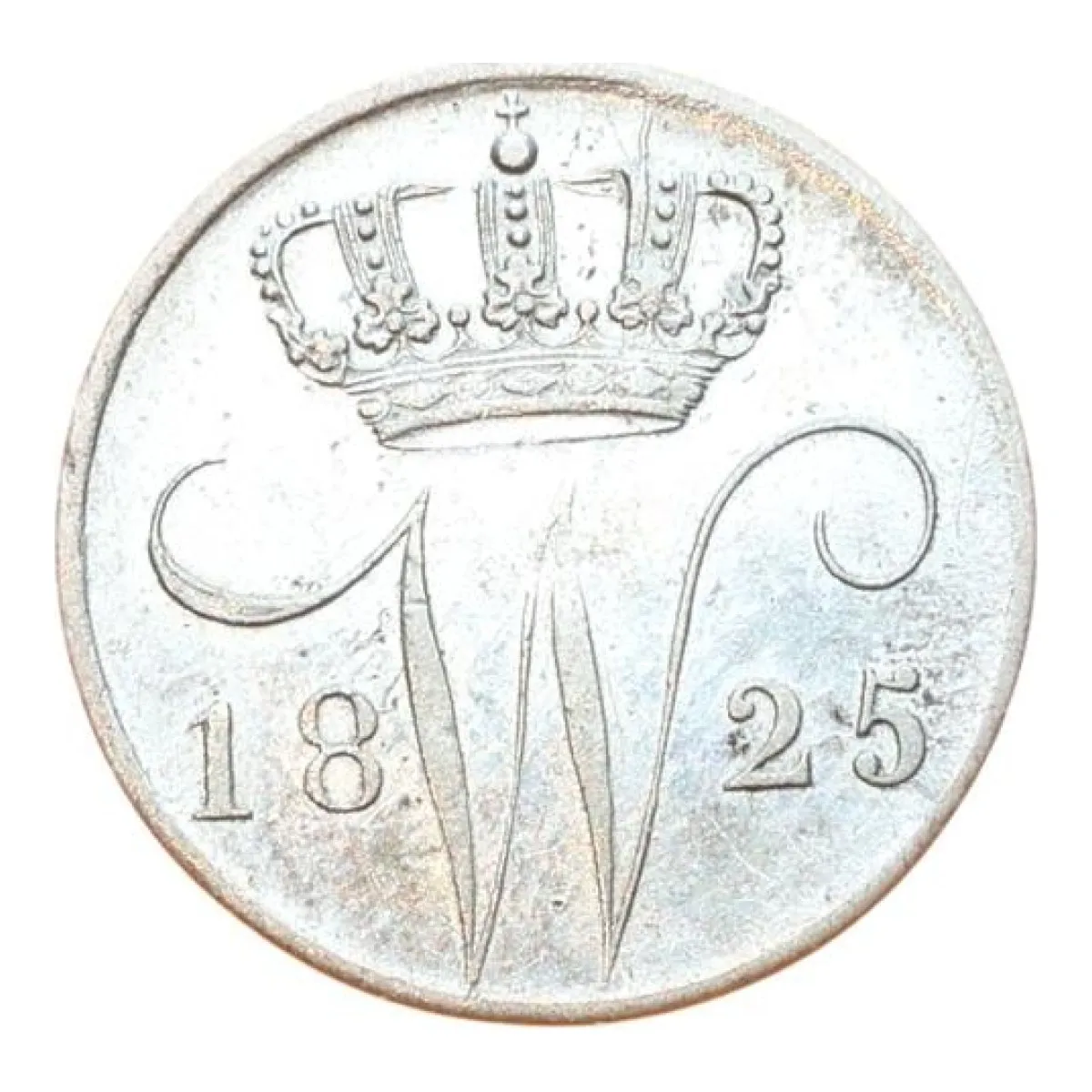 5 cent Nederland 1825, voorzijde