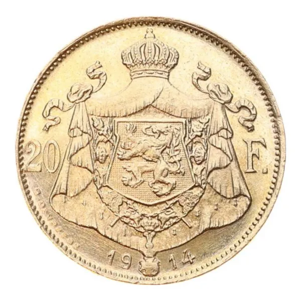 20 frank België 1914, keerzijde