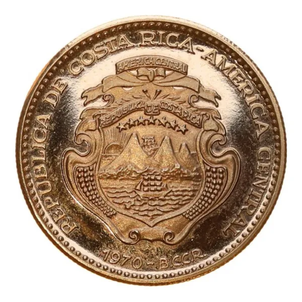 50 colones Costa Rica 1970, voorzijde