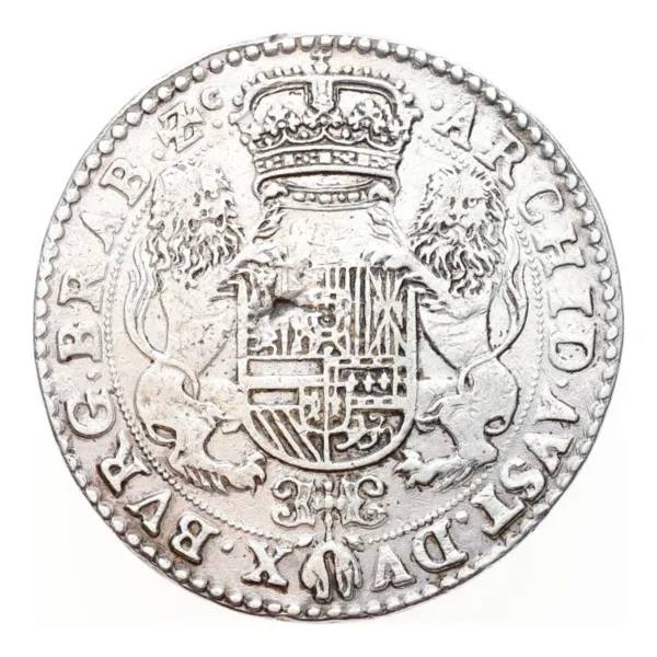 Dubbele dukaton Brabant 1631, keerzijde