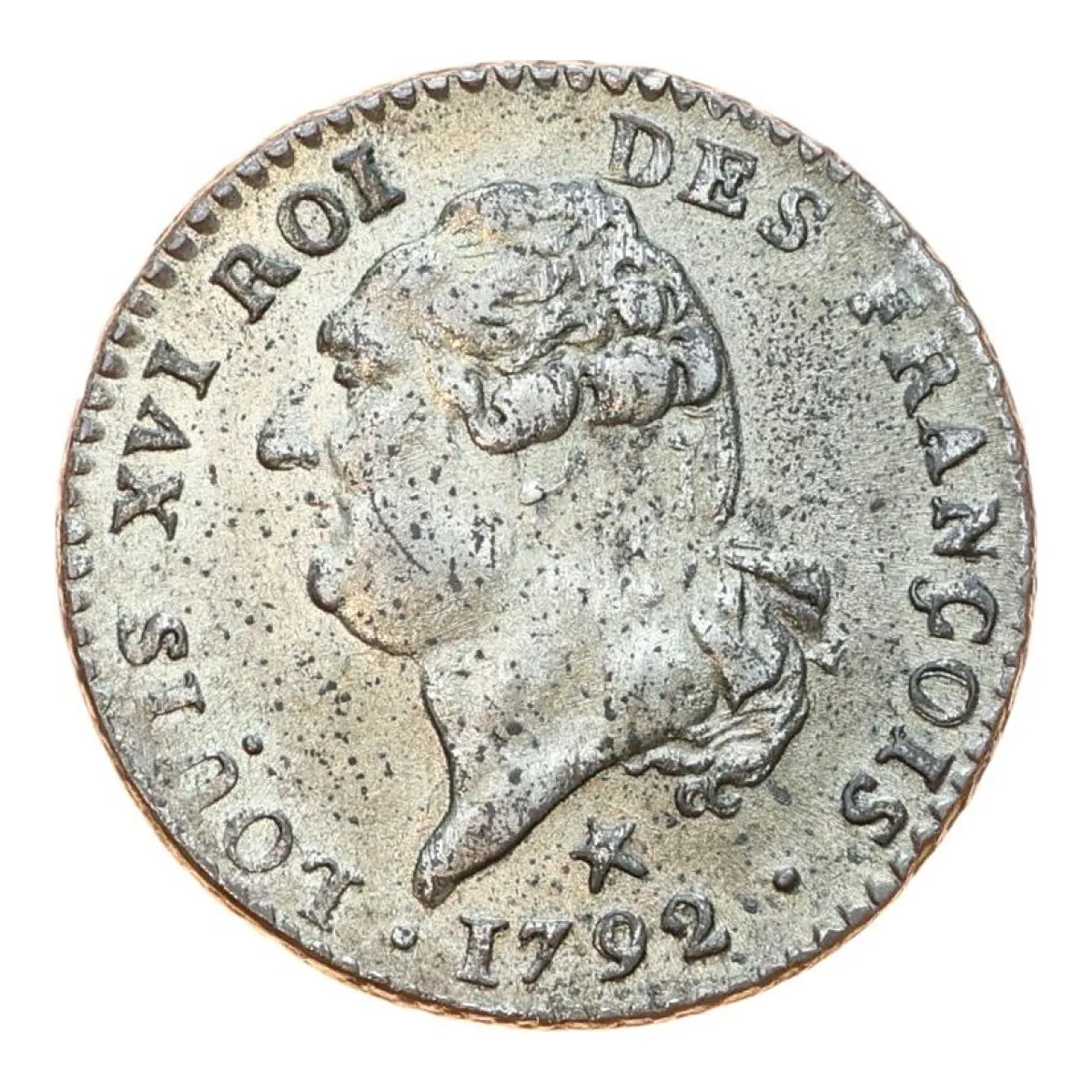 15 sols Frankrijk 1792, voorzijde