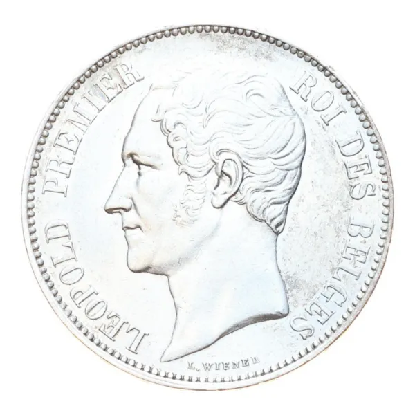 5 frank België 1865, voorzijde